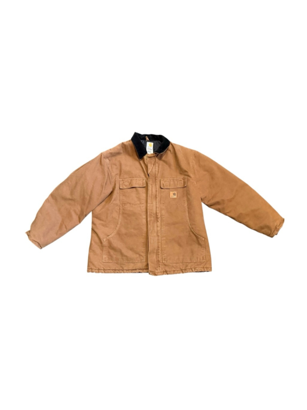 Vtg Carhartt MENS ARCTIC QUILT LINED SANDSTONE TRADITIONAL COAT C26 Sz XL - Picture 4 of 8
